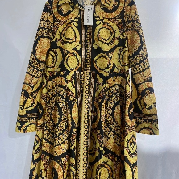 Glamaker Yellow & Black Dress - Picture 2 of 5